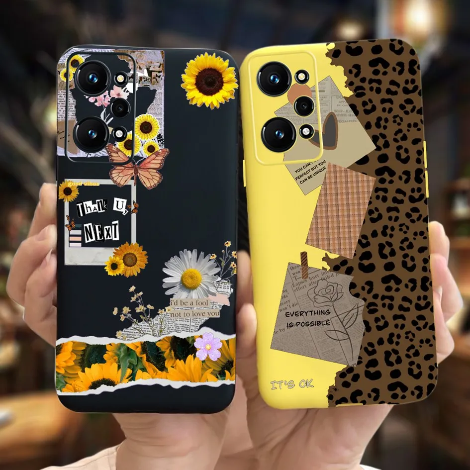 Para Realme GT Neo 2 Funda RMX3370 Funda de silicona suave con patrón de moda para Realme GT2 Neo2 Funda Realme GT Neo 3T Coque