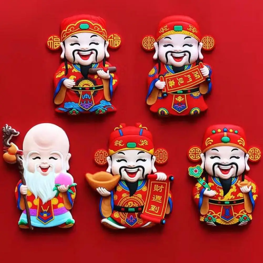 Chinese New Year Pendant Good Luck Fortune Acrylic Hanging Pendant God of Fortune Wealth Symbolism Festive Atmosphere Party Indo