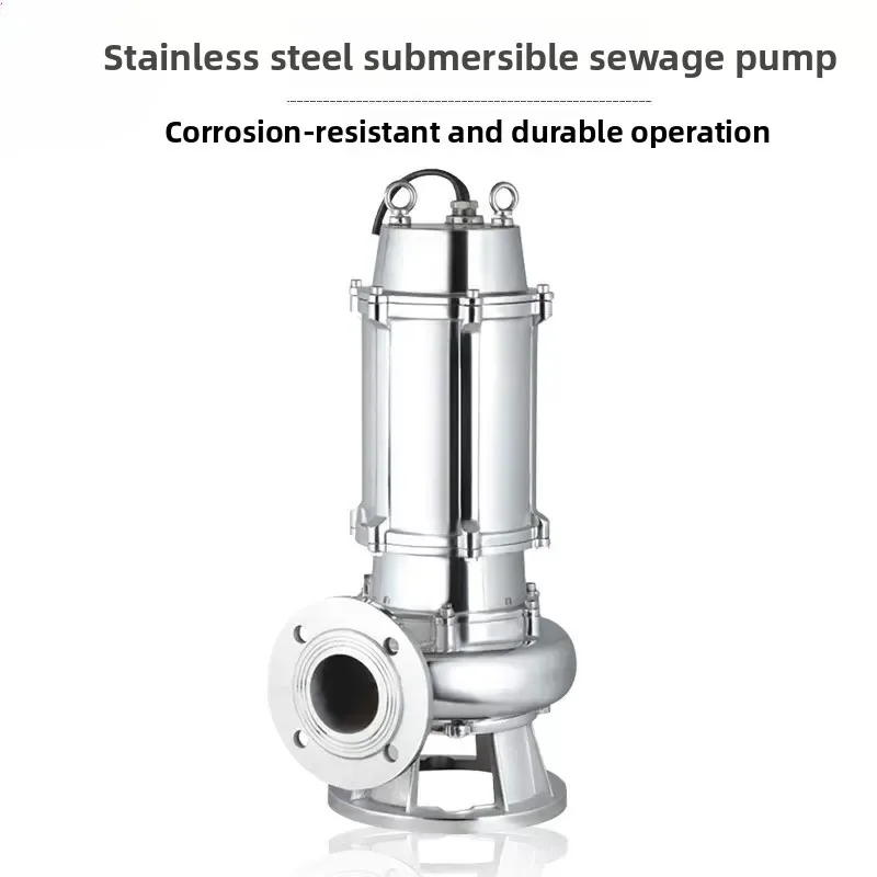 Industrial Stainless Steel Submersible Sewage Pump 220V 380V Mud Cutting Suction Drainage Pump