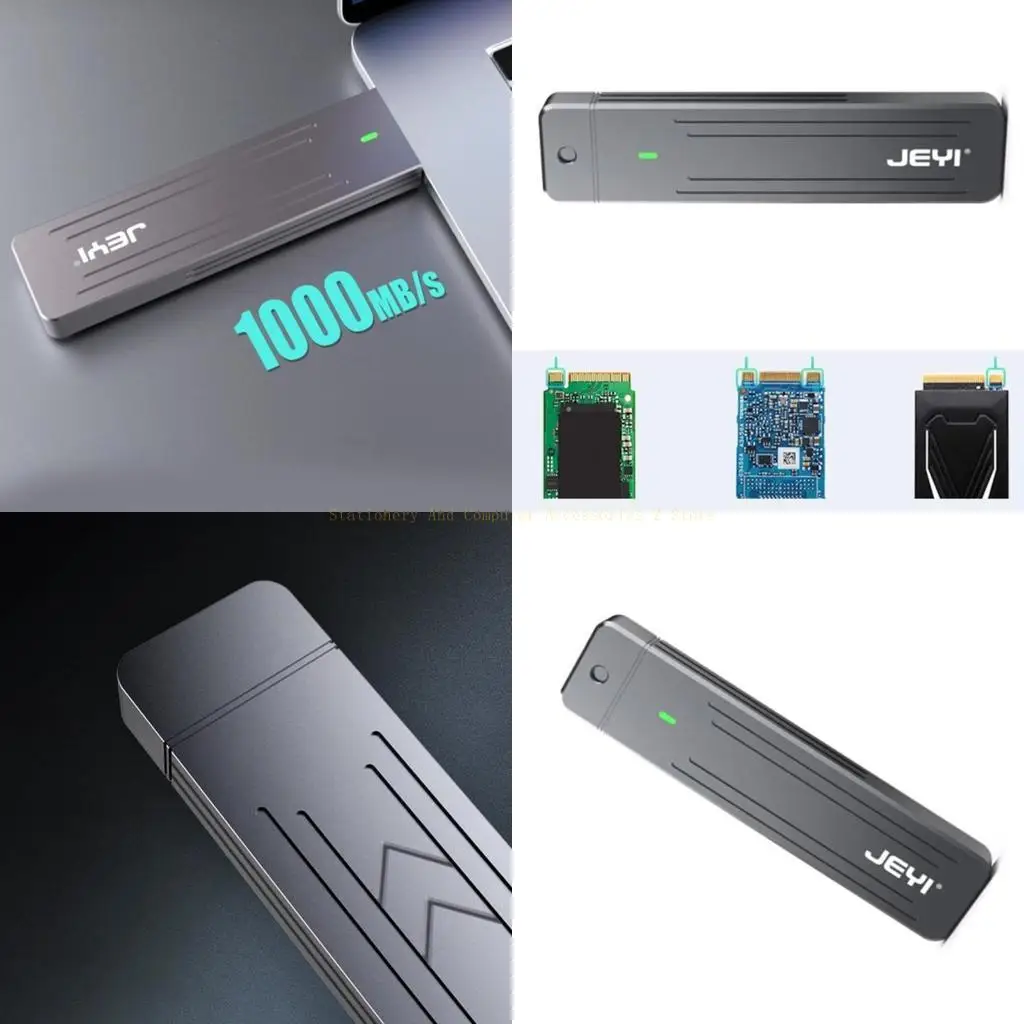 

Compact and Portable M.2 NVMe SSD Enclosure Fast Data Transfer Aluminum Alloy