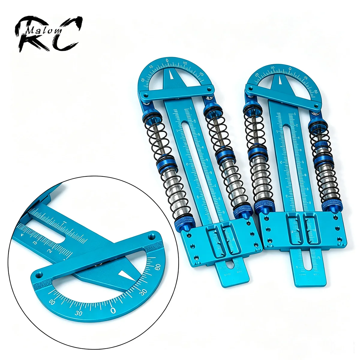 Metal Shock Synchronizer Ruler Suspension Tool for 1/10 RC Crawler – Fits SCX10 TRX4 VS4-10 TT02 YD2 CC01
