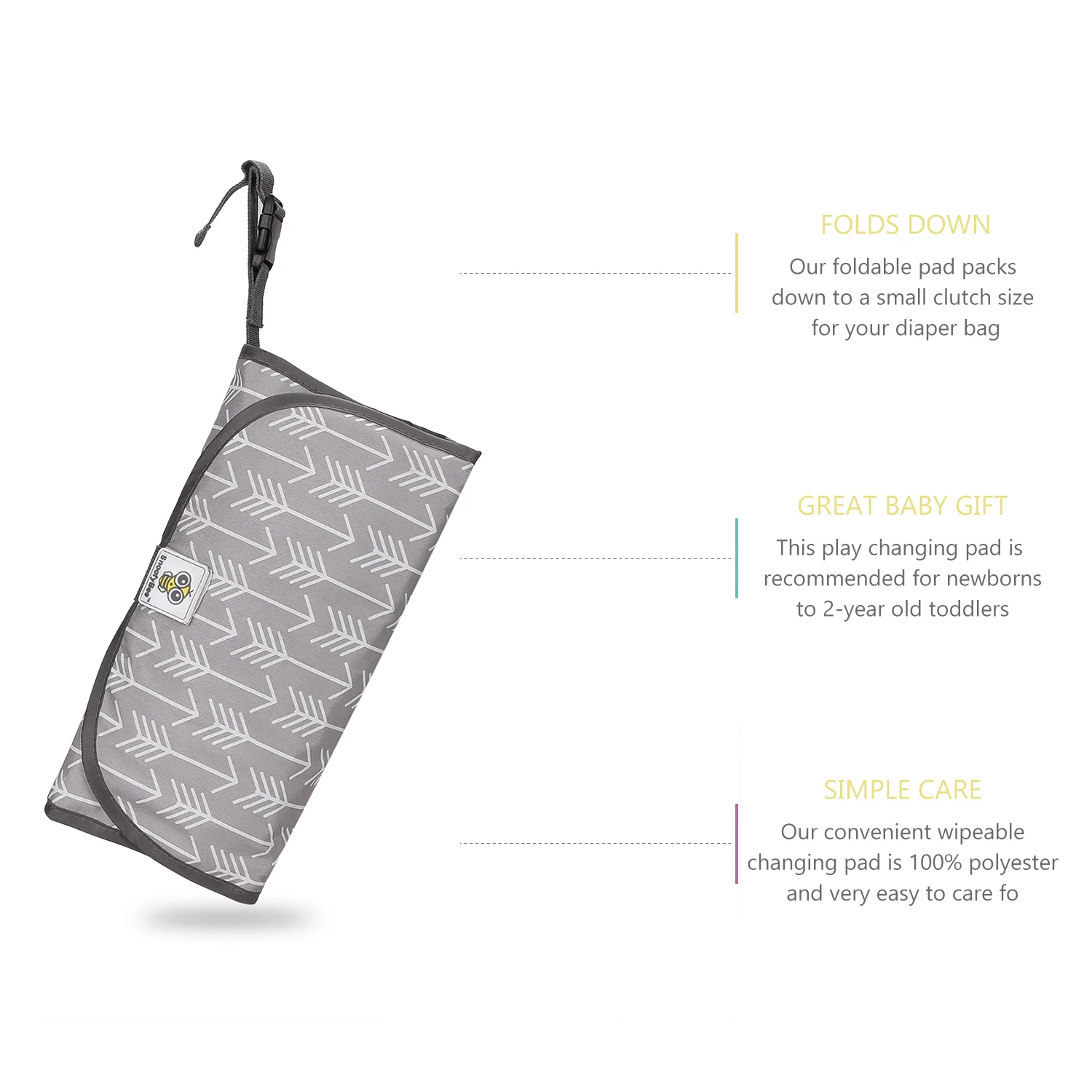 3 in 1 Portable Baby Changing Pad Multifunctional Baby Care Pad Waterproof Diaper Cover Newborn Storage Bag