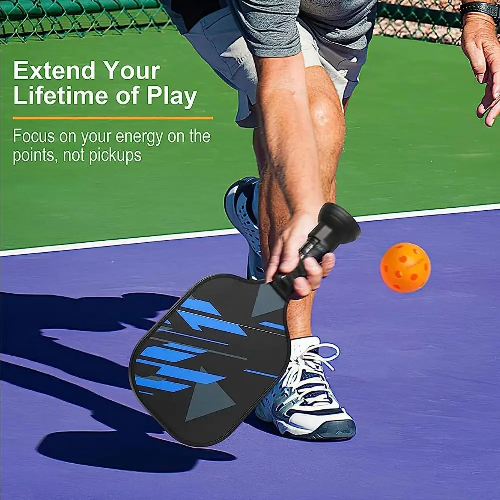 Silicone Pickleball Balls Retriever Without Bending Over Easy Attaches Pickleball Ball Picker Suction Cup Pickball Grabber