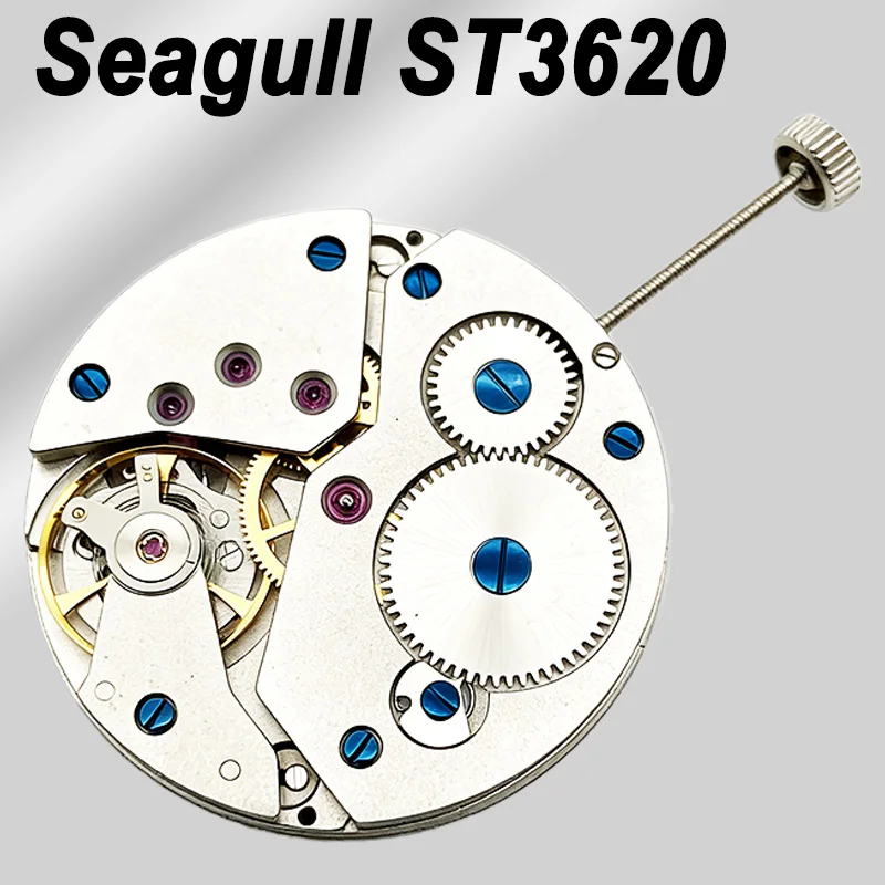Seagull ST3620 6498/6497 Watch Hand Winding Movement high precision Watch Repair 17 Jewels  at 6/9 o'clock Mechanical Movement