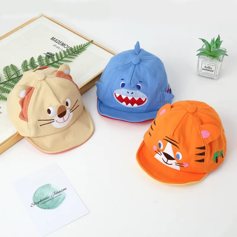 Gorra de béisbol con estampado de animales para niño y bebé, gorro bonito para el sol, primavera y verano