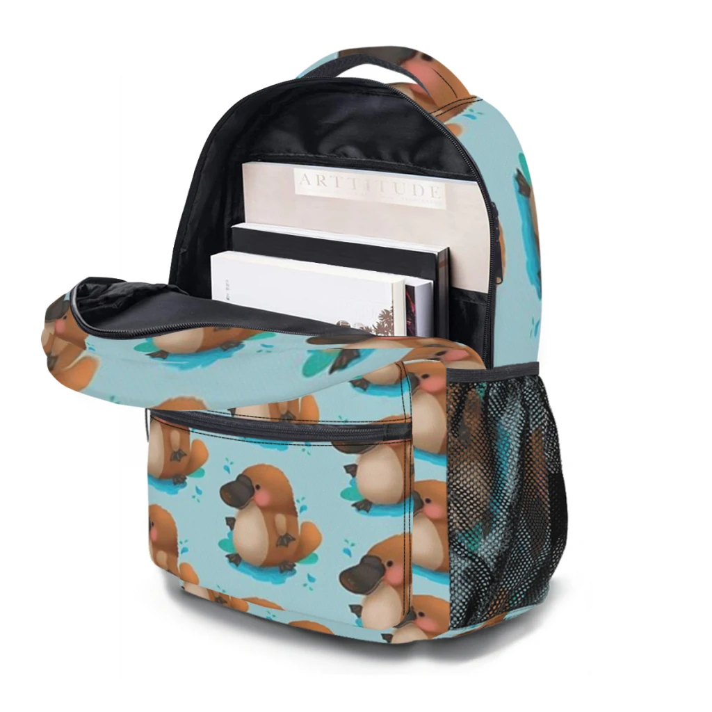 Platypus Puggle-mochila universitaria impermeable de alta capacidad para niñas, mochilas escolares para portátiles, 17 pulgadas ﻿ ﻿