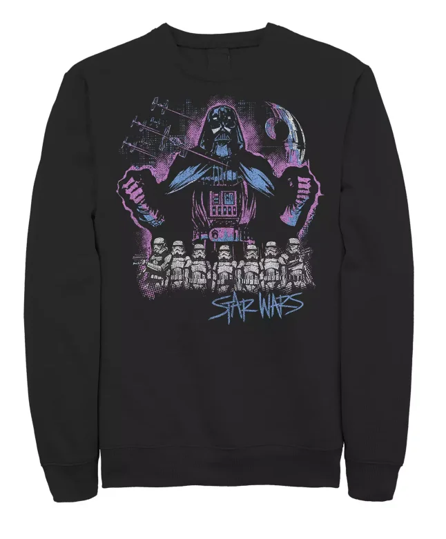 Star Wars heren- en dames sci-fi herfst- en winterdagelijkse hoodie met ronde hals bedrukte sci-fi fleece puur katoenen hoodie