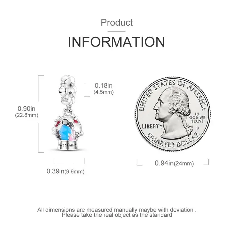 الفضة مطلي هدية الأم سحر الخرزة أمي الحب الأسرة السعيدة استرخى صالح الأصلي سوار قلادة DIY المجوهرات