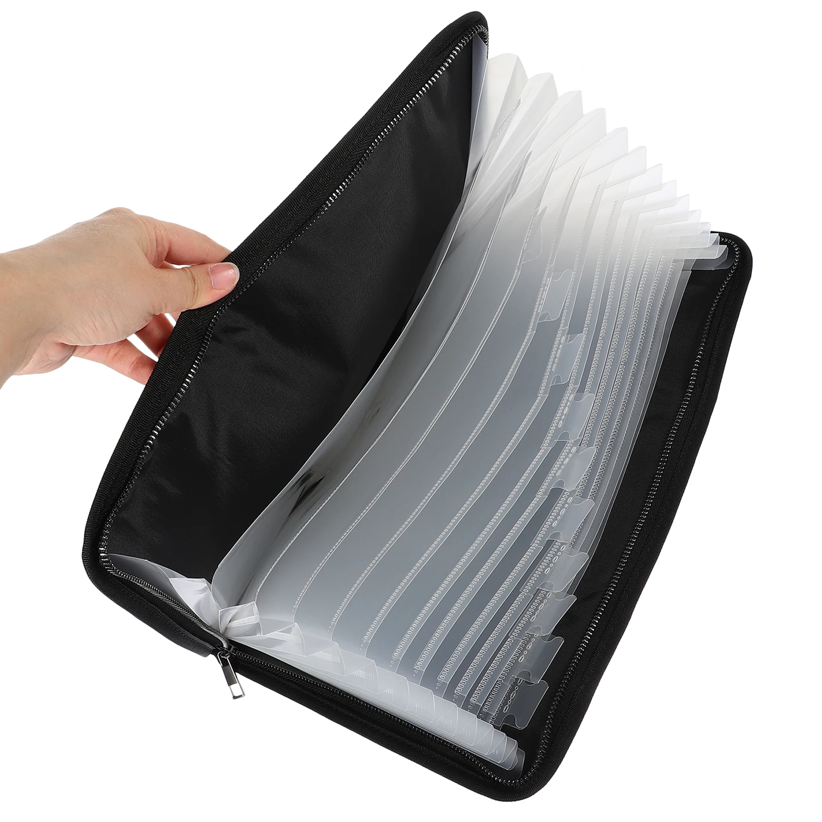 

1pc Portable File Bag Fireproof Water Resistant Document Organizer For Office Home Expanding File Folder Receipt Storage Book