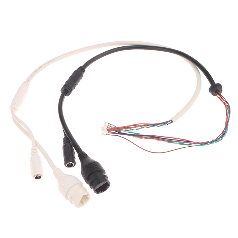 12Pin 8/10Core POE Network Port DC Female Power Wire Connector Cable For IP Dome Camera Monitoring IP Cable