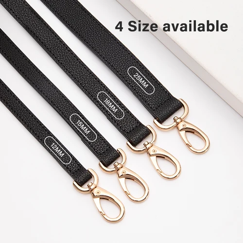 Imagen 2 del producto WUTA primera capa de cuero de vaca correa de bolso de cuero genuino correas de hombro ajustables bolso de repuesto accesorios de bolso cruzado