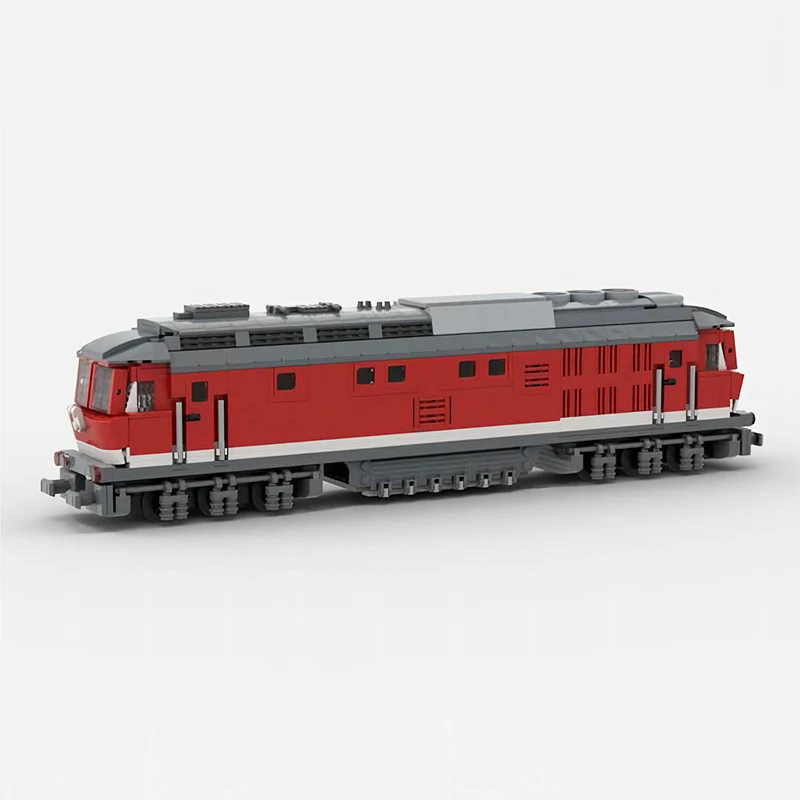 MOC Building Blocks German Passenger Cargo Train BR 232 Diesel-electric Railway Locomotive Technology Model Kid's Toys Xmas Gift