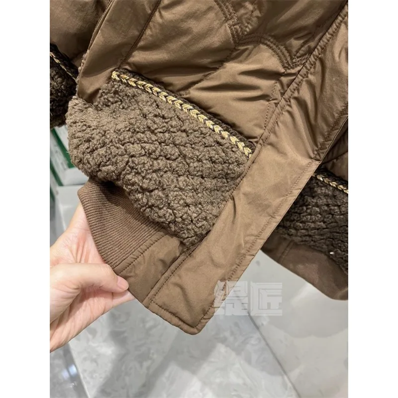 Women's Models Fall Winter Tops Coat Long Sleeve Cotton Coat Baseball Clothing Splicing Thickened Soft Comfortable New Versatile