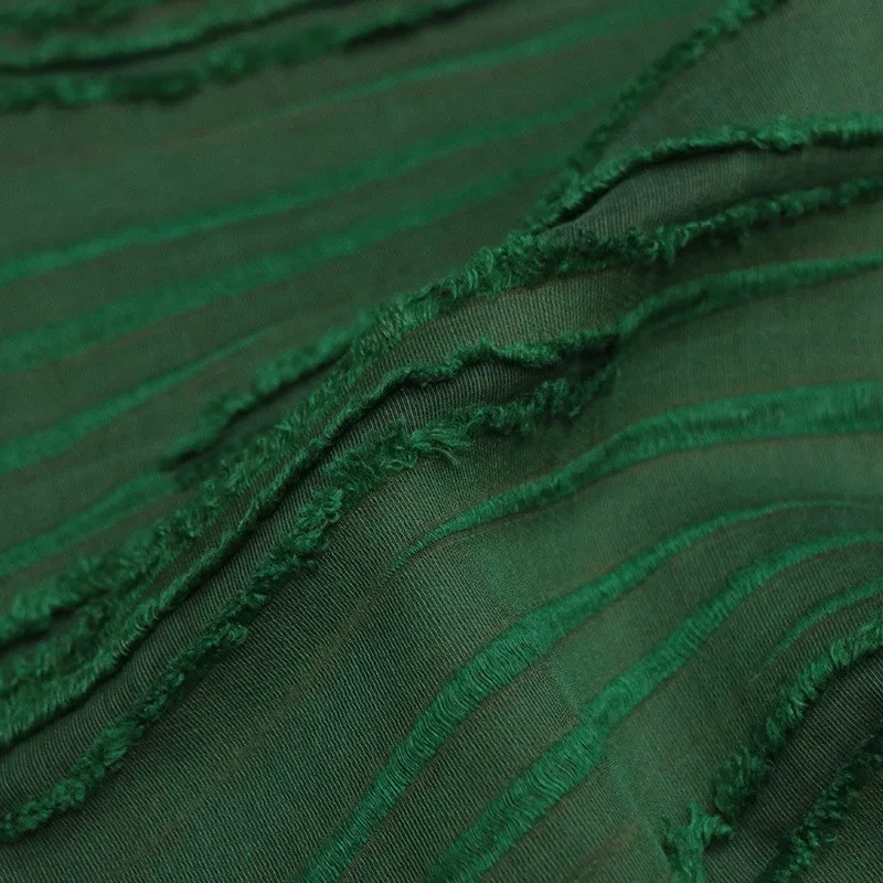 

Ramie silk linen cut flower old material fabric intangible cultural heritage red gauze Hanfu designer