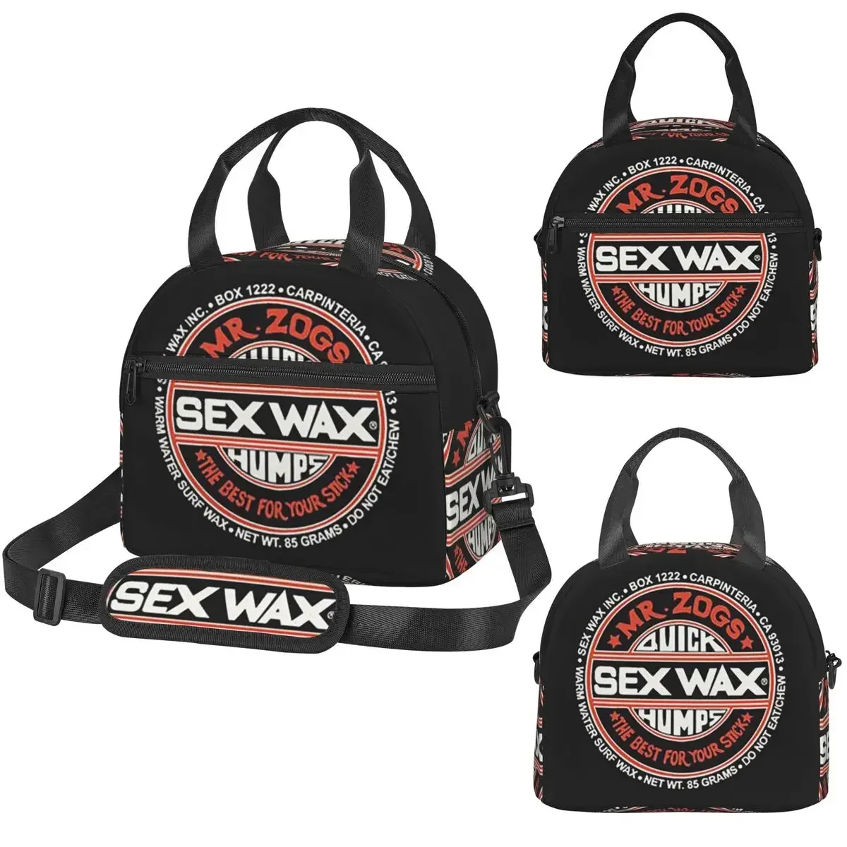 Mr Zogs Surfing Sex Wax Insulated Lunch Bag for Kids School Cooler Thermal Box Tote Leakproof Lunch Boxes