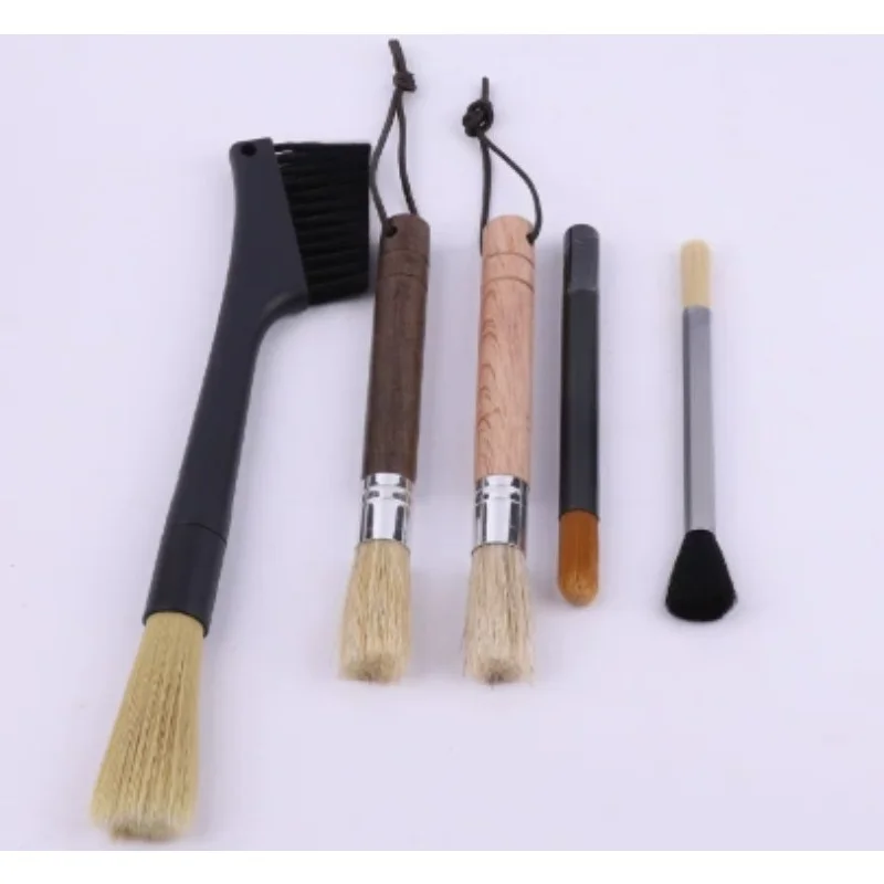 Coffee Bar Hanging Rope Brush, Powder Residue Cleaning Brush