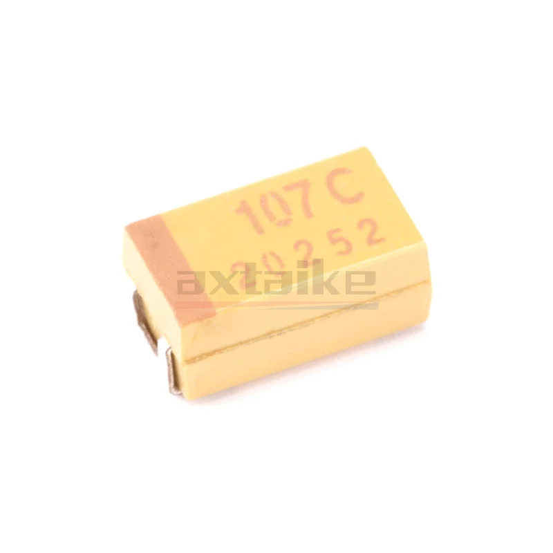 10 قطعة 100 فائق التوهج 6.3V 10V 16V 20V 107 107K B C D 3528 6032 7343 10% SMD 107J 107A 107C 107D التنتالوم مكثف