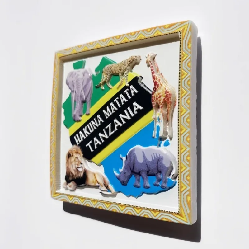 Tanzania Travelling Fridge Magnets Mount Kilimanjaro Tourism Souvenirs Fridge Stickers Home Decor Wedding Gifts Magnetic Sticker