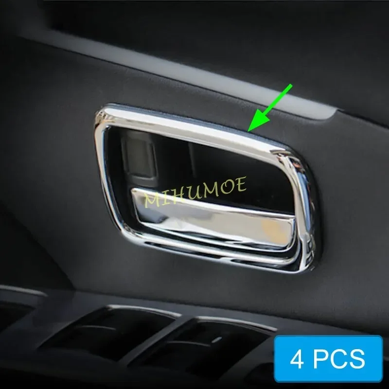 

Chrome Car Interior Door Handle Cover Surrounds Trims For 2011-2023 Mitsubishi ASX Outlander Sport Accessories