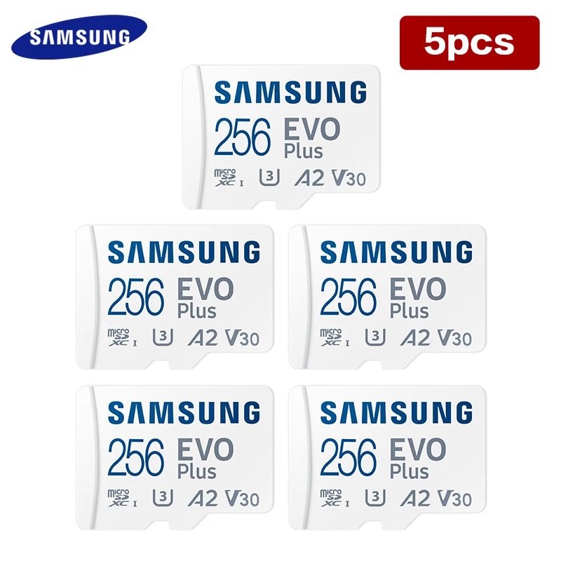 Samsung-マイクロSDカード,64GB/ピース/ロットGB/128GB/256GB,最大130,Microdxc,メガバイト/秒,メモリーカード,アダプター付き