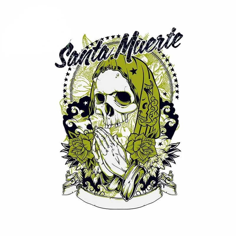 Jpct Fashion Graffiti Santa Muerte Body Decal for Cars, Windshield Exterior Decoration Waterproof Sticker