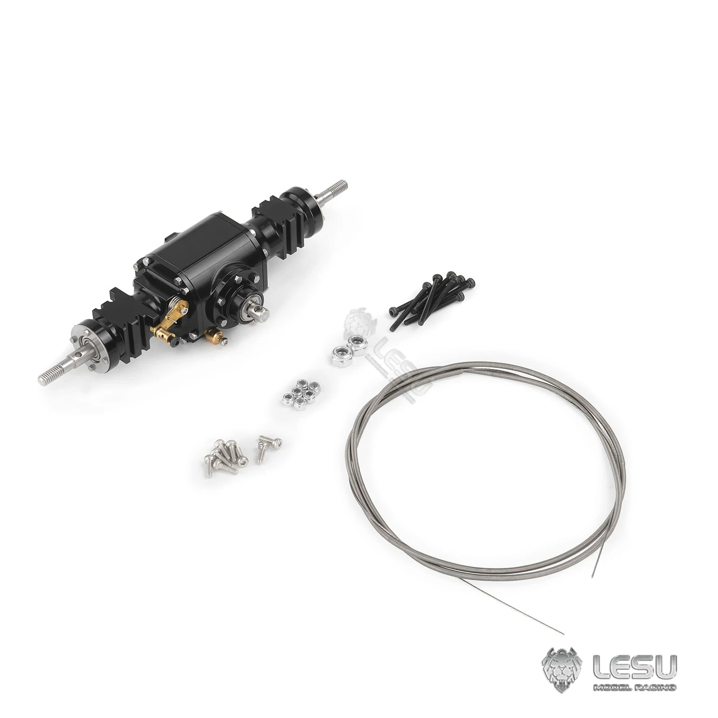 

Front Rear Axle with Differential Lock for Tamiya 1:14 RC Tipping Loader Gear Ratio 1:3 Axle 1:14 Truck Tractor DIY Parts