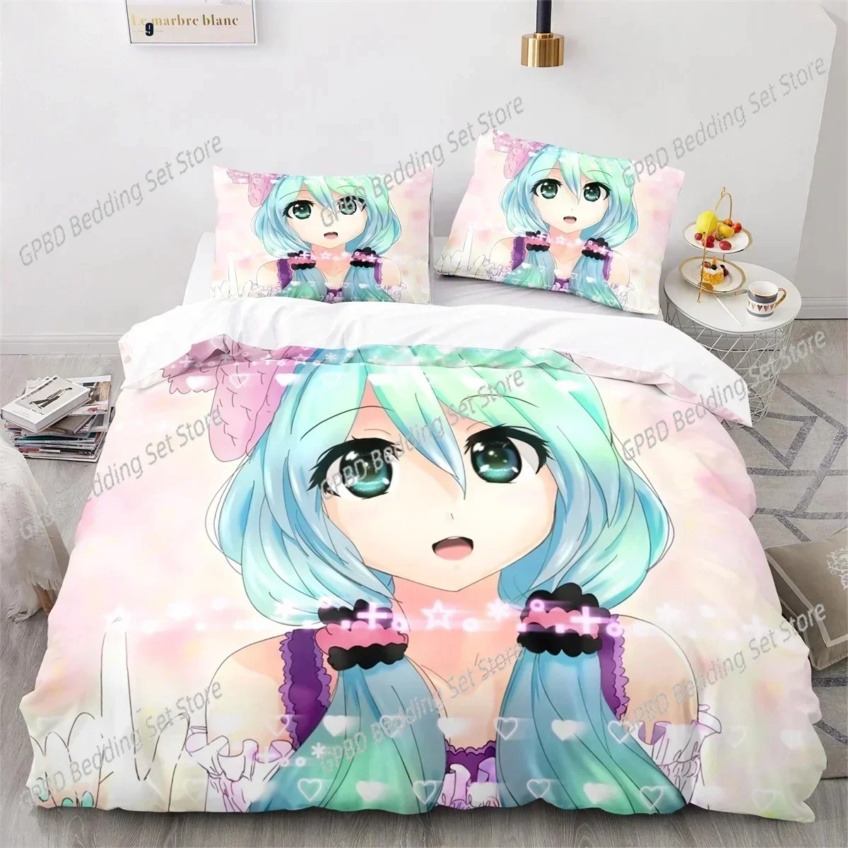 Luxury New 3D Print Anime Gacha Life Duvet Cover Set with Pillow Covers Teens Kids Bedding Set Full Queen King Size Bed Linen - view 3