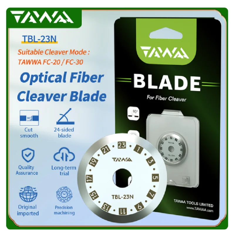 Imagem -06 - Tawaa Fibra Óptica Cutelo Fc30 Cortador Duplo Fixture Padrão Menos de 05 Graus 48000 Vezes Blade Life