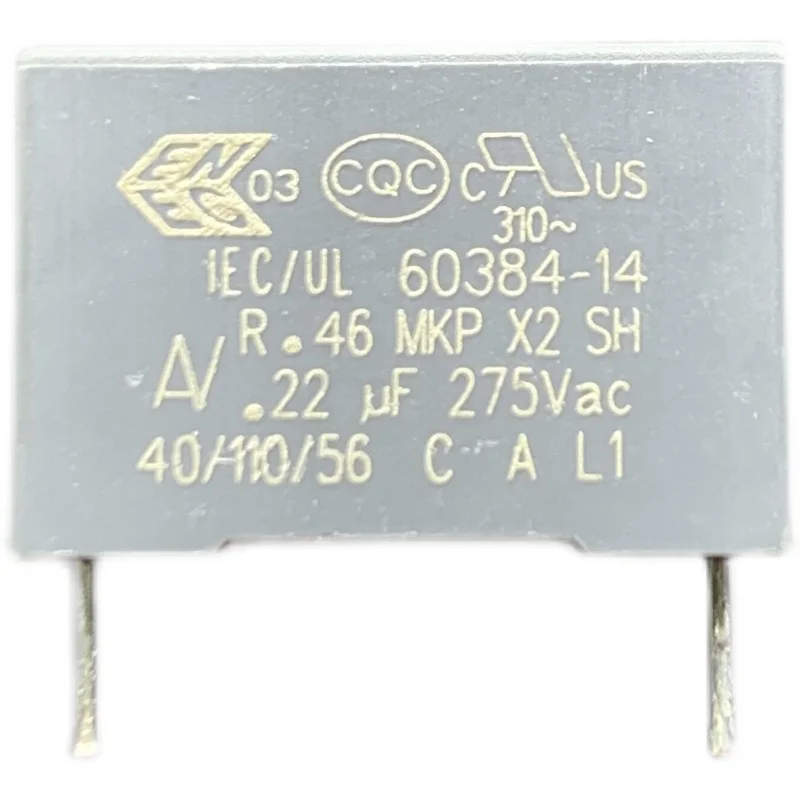 Capacitor do filme de segurança, R46KI322000POM, 0.22μF220NF, 275V, 20%, 10 PCes