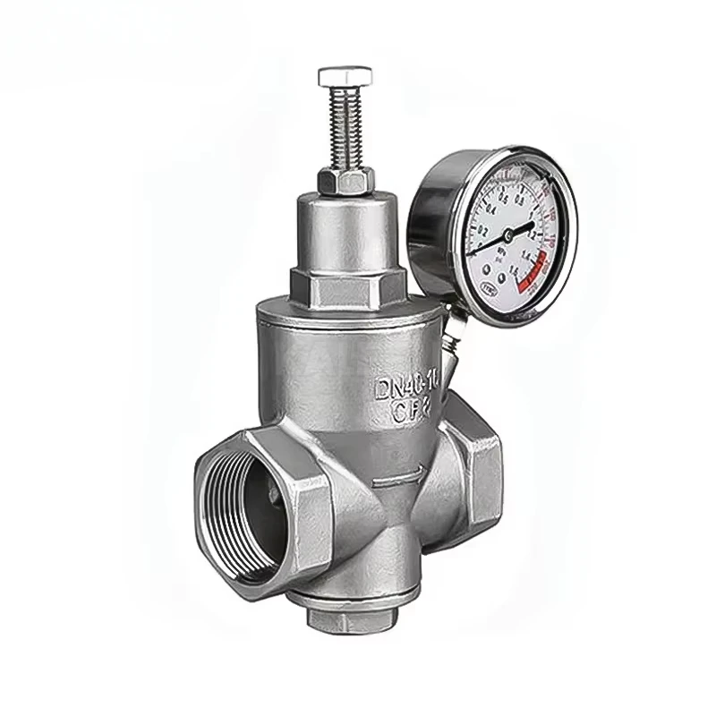 

stainless steel internal thread pressure relief valve gauge water pressure regulator stabilizing valve