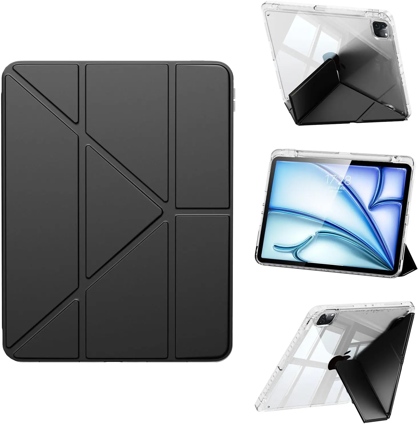 

Transparent Acrylic Folio Case with Pencil Holder, Shockproof Protective Cover for Xiaomi Pad 7 / 6 Pro 11.2 Inch