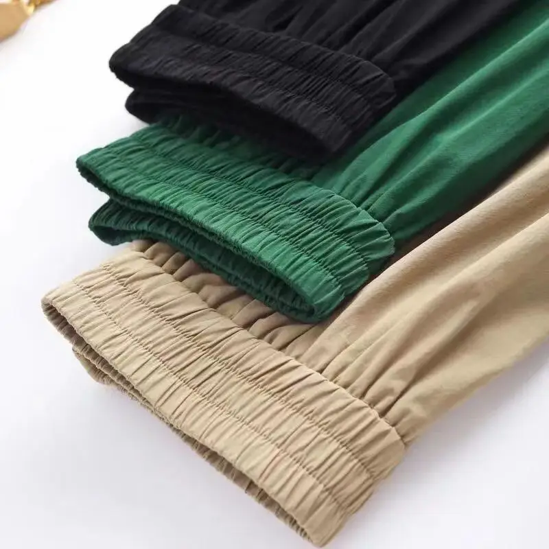 Fashion Solid Color Elastic Waist Pockets Spliced Ruffles Skirts Women Clothing 2024 Spring Summer Loose Casual High Waist Skirt