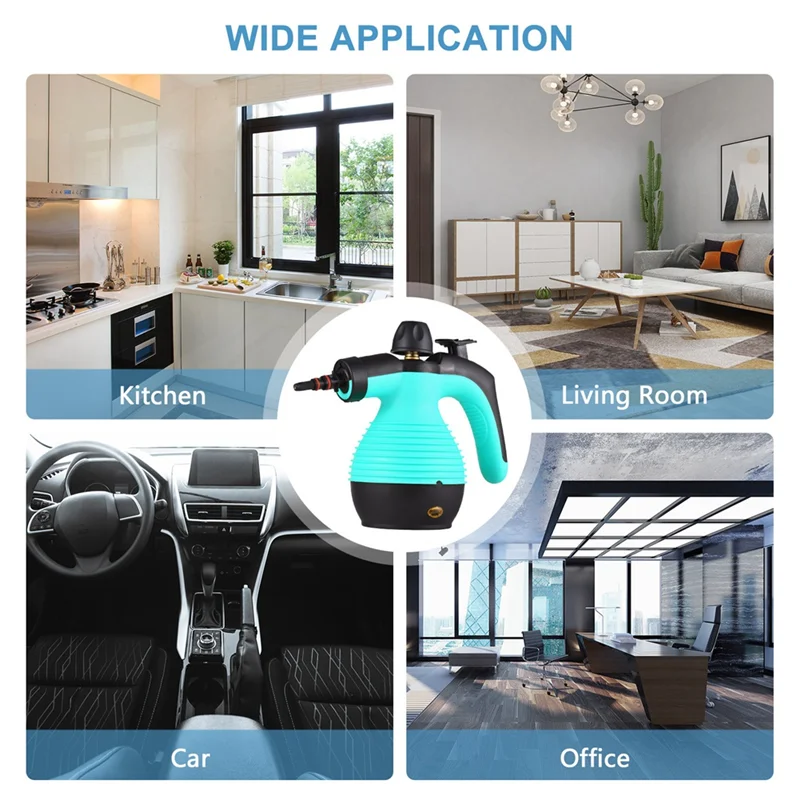 

Y42A-Handheld Steam Cleaner 1050W Multifunctional High Temperature Pressurized Steam Cleaning Machine With 9PCS Accessory EU Plu