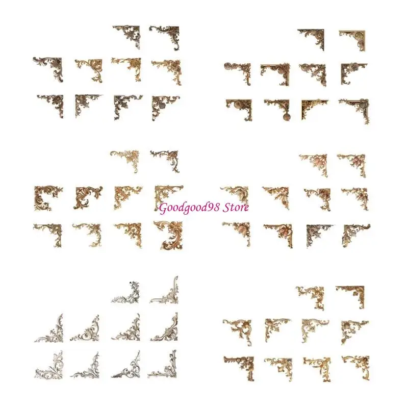 20heets Scrapbooking Sticker Sticked Sticked Corner for Journal Album