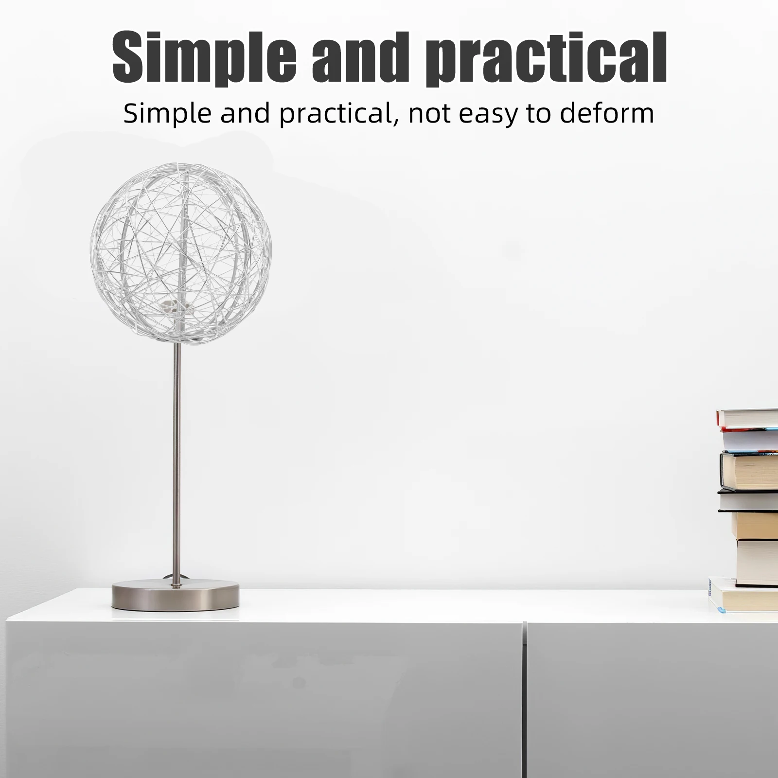 

Aluminum Wire Ball Lampshade Round Iron Cage Modern Minimalist Light Fixture Lamp Guard Easy Install Home Decor Metal Wire Cage