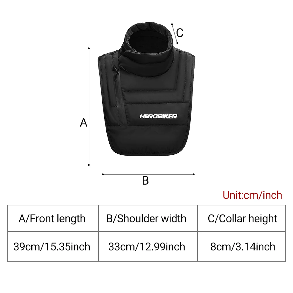 Motorcycle Winter Scarf Windproof Neck Warmer Cold-Resistant Motocross Thick Warm Fabric Comfortable Fit Motorcycle Equipment