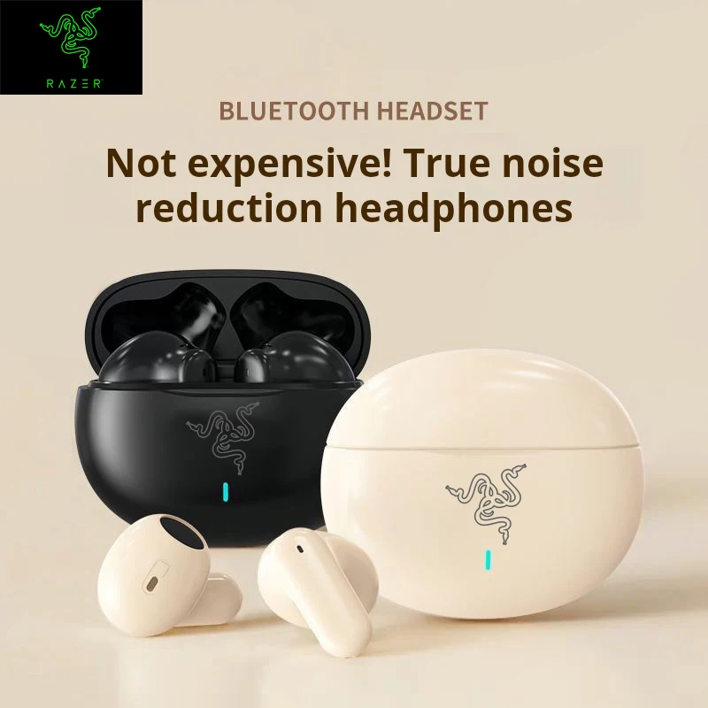 Razer سماعة رأس بخاصية البلوتوث HiFI ستيريو لعبة سماعة لاسلكية سماعات أذن رياضية سماعات بلوتوث مع ميكروفون