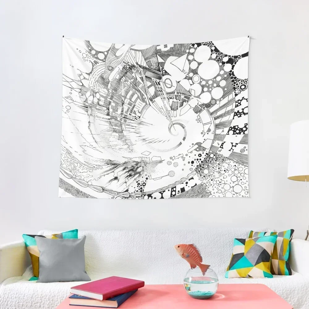 Tapiz con ilustración de los sonidos tiernos de la naturaleza, decoración bonita, accesorios de decoración para habitación, tapiz estético para decoración del hogar