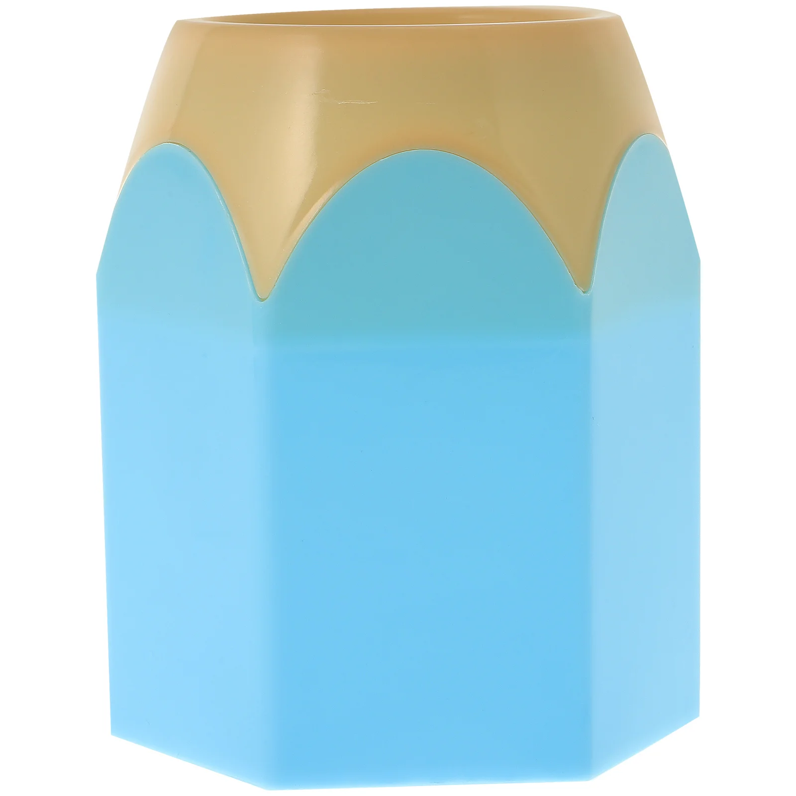 

Pen Holder Large Pencil Blue Organizer Vase Container Holders Pot Cartoon Child