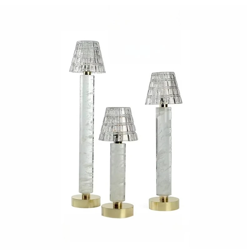 

Минималистичный современный американский новый китайский хрустальный подсвечник, аксессуары для дома, светильник в стиле лайт-люкс, настольная лампа для демонстрационной комнаты