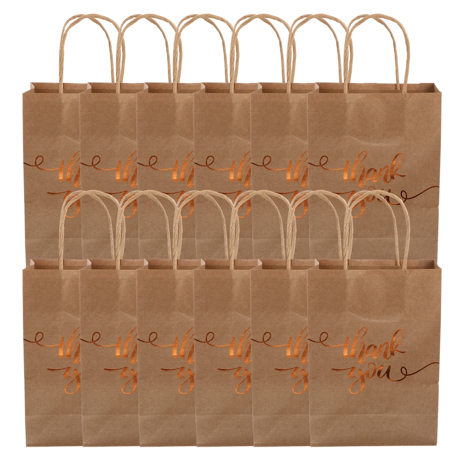 

12 Pcs Packaging Paper Bags Durable Lightweight Packing Pouches Kraft Storage C y Toy Snack Portable Present Container