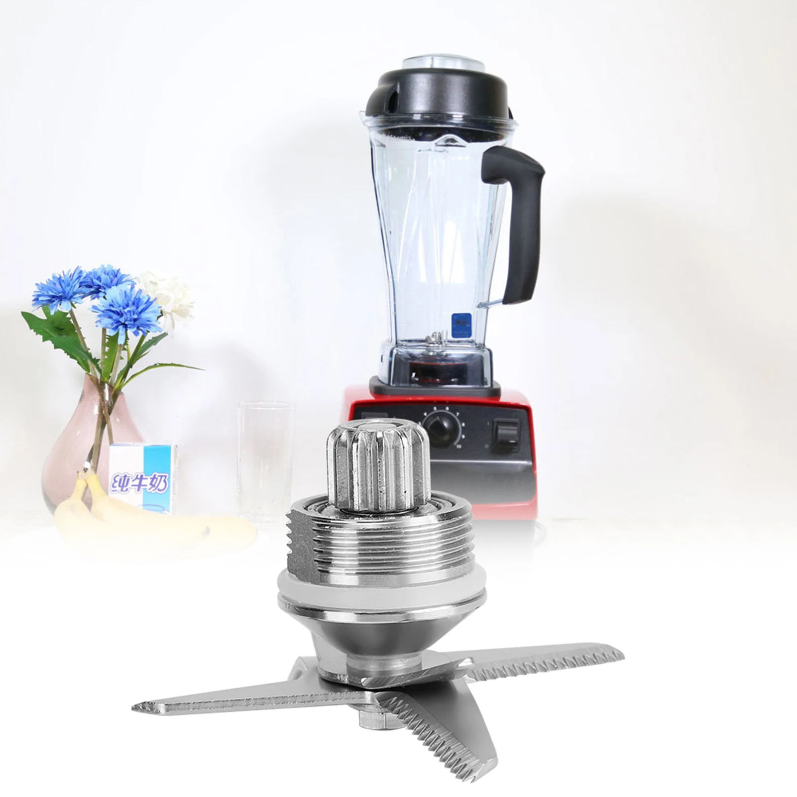 

Blender Blade for 5200, Stainless Steel Blender Blade with Ball Bearing for 5200 Juicers - Durable and Sharp 64oz 48oz 32oz