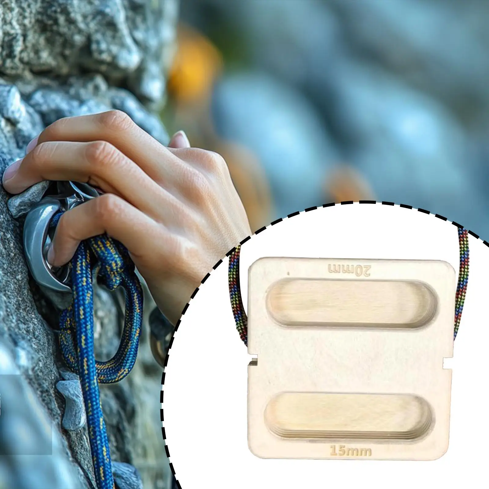 تسلق Hangboard المحمولة بناء القوة الأساسية تسلق الصخور التدريب اليد المعصم الساعد تقوية لوحة تعليق خشبية