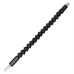 1pc Electric Drill Universal Shaft - 360-Degree Rotatable, Flexible, Bendable Connection for Corner Drive, Super Drill Bit - Per