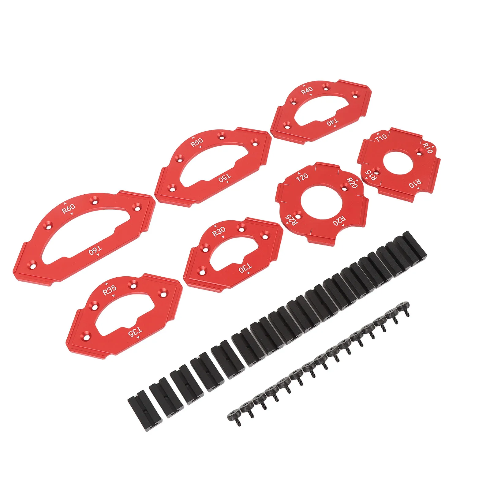 مجموعة قوالب نصف قطر ركن التوجيه متعددة الوظائف عالية الكفاءة باستخدام الحاسب الآلي تشكيله مجموعة أدلة توجيه الزاوية متينة للحرف اليدوية