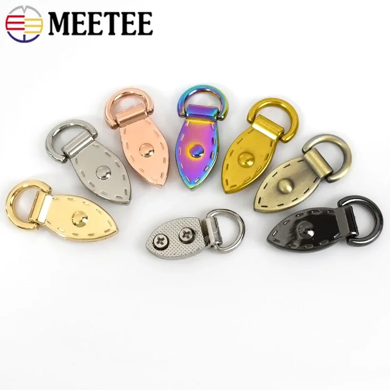 4/10 pz 10 x3 4/9x30mm foglia D fibbie in metallo borsa cinturino chiusura borsa connettore laterale gancio portachiavi catena ganci fai da te