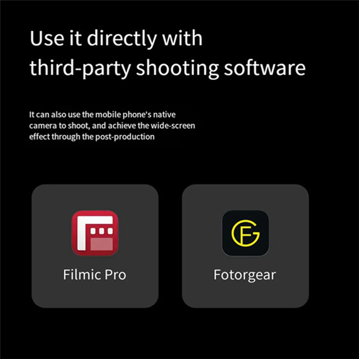 휴대폰 와이드 스크린 아나모픽 렌즈, 1.55X 모바일 영화 렌즈, 영화 블루레이 브러시 비디오 렌즈