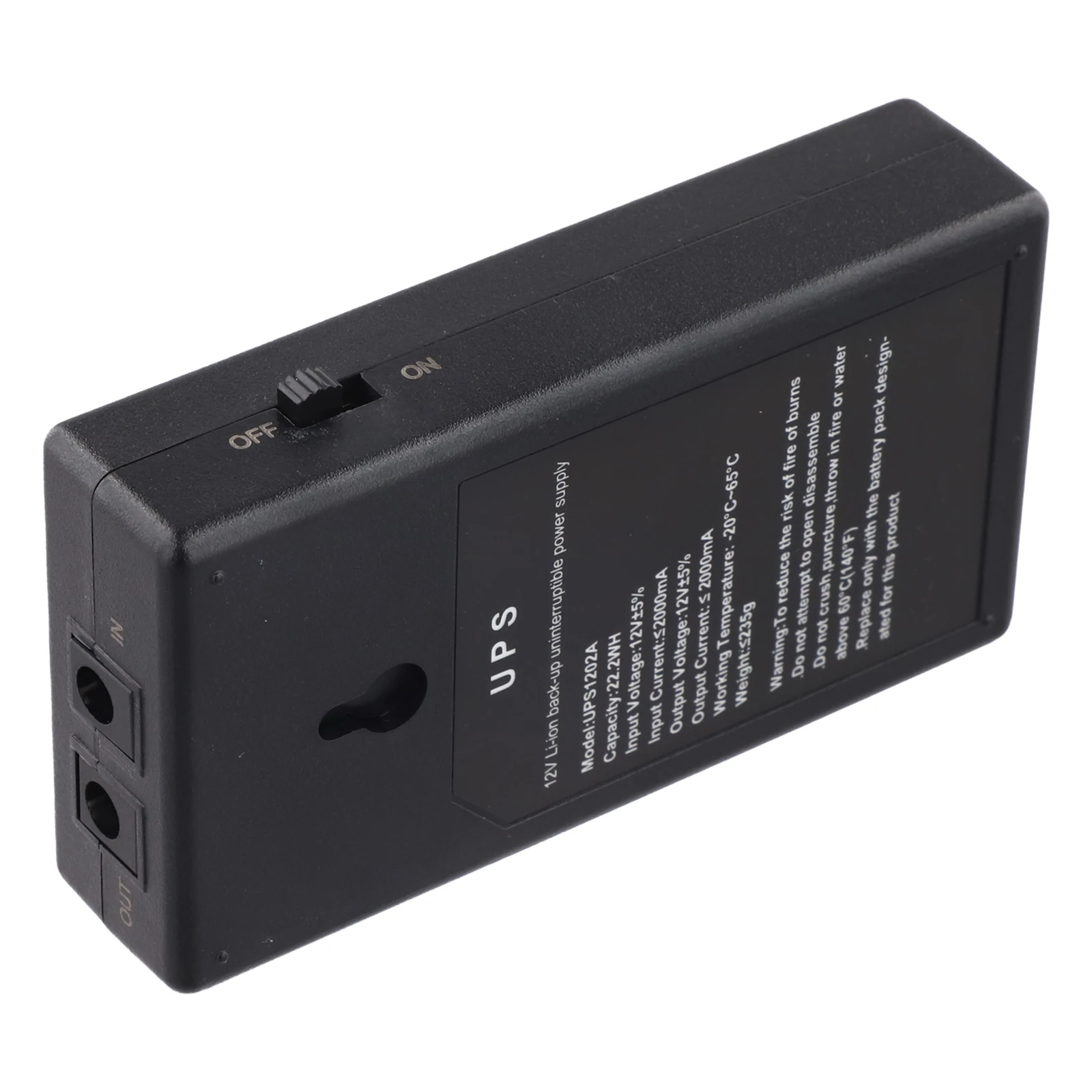 12V 2A 22.2W Uninterruptible Backup Power Supply For Camera Router Security System For Access Control Alarm Device