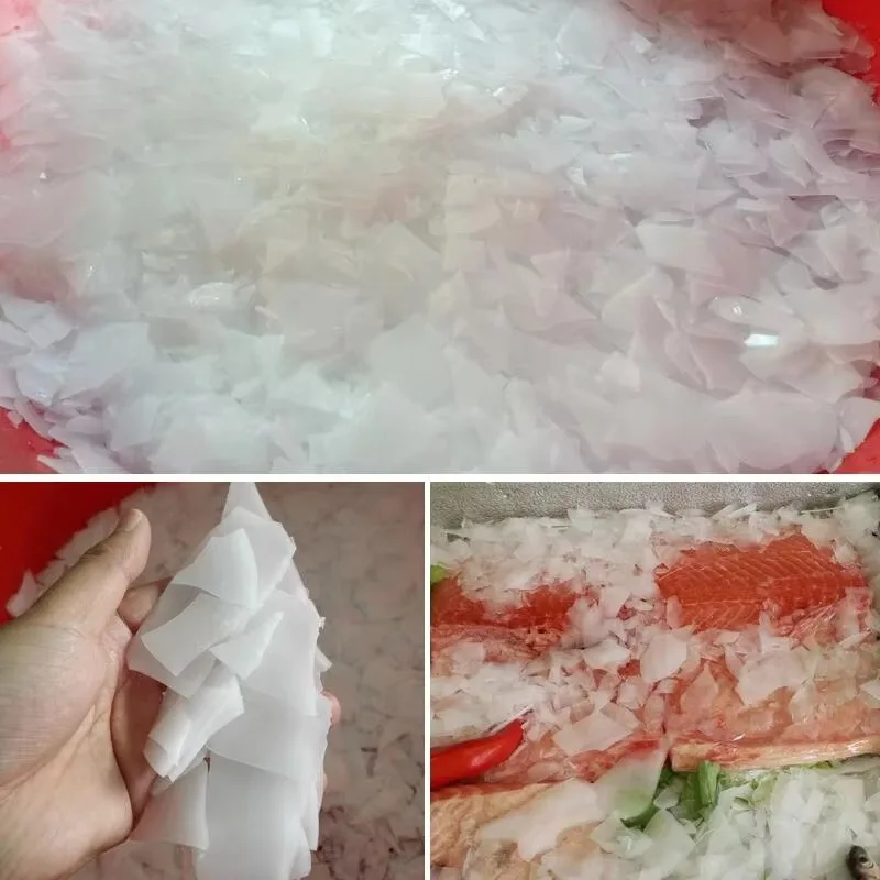 High Capacity 5 Ton Flake Ice Machine New Electric Industrial Use Plant for Shrimp Storage 300kg Ice High Productivity PLC Pump