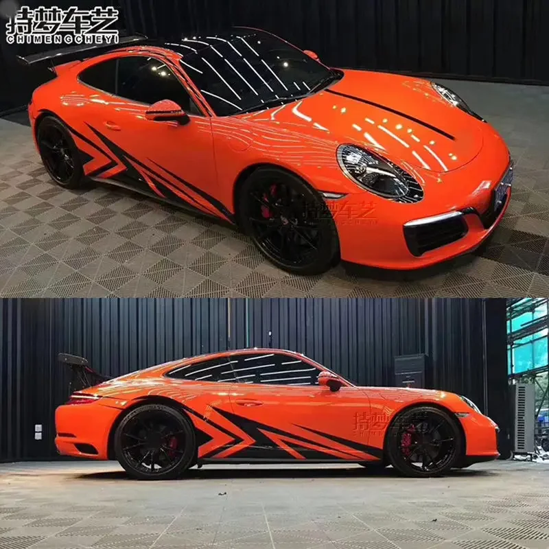 

Автомобильная виниловая наклейка для Porsche Cayman Boxster 911 918 718, Panamera, наклейки для украшения кузова, аксессуары для спортивной пленки